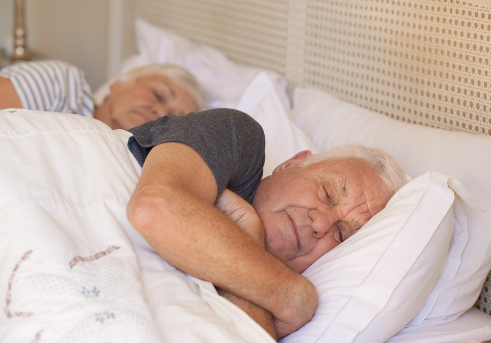 Elderly couple sleeping peacefully knowing they are using Helena, MT senior home health care services